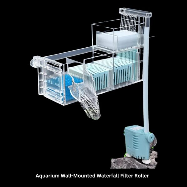 Aquarium Wall-Mounted Waterfall Filter Roller